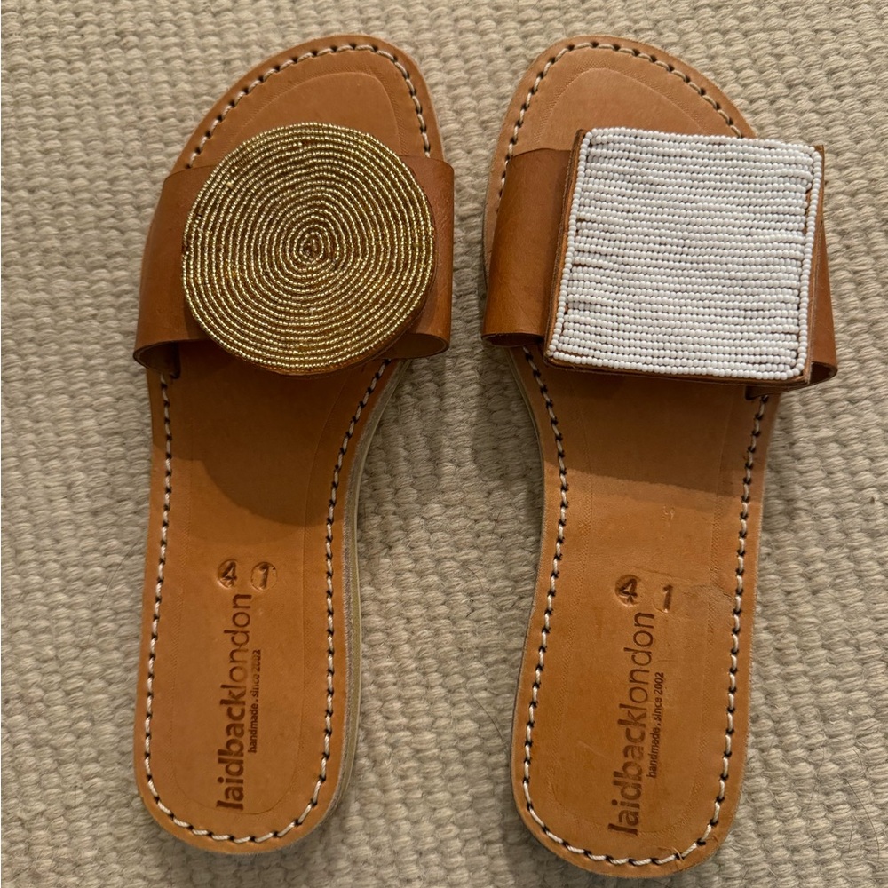 Laidback London slide sandals size 41, new in box